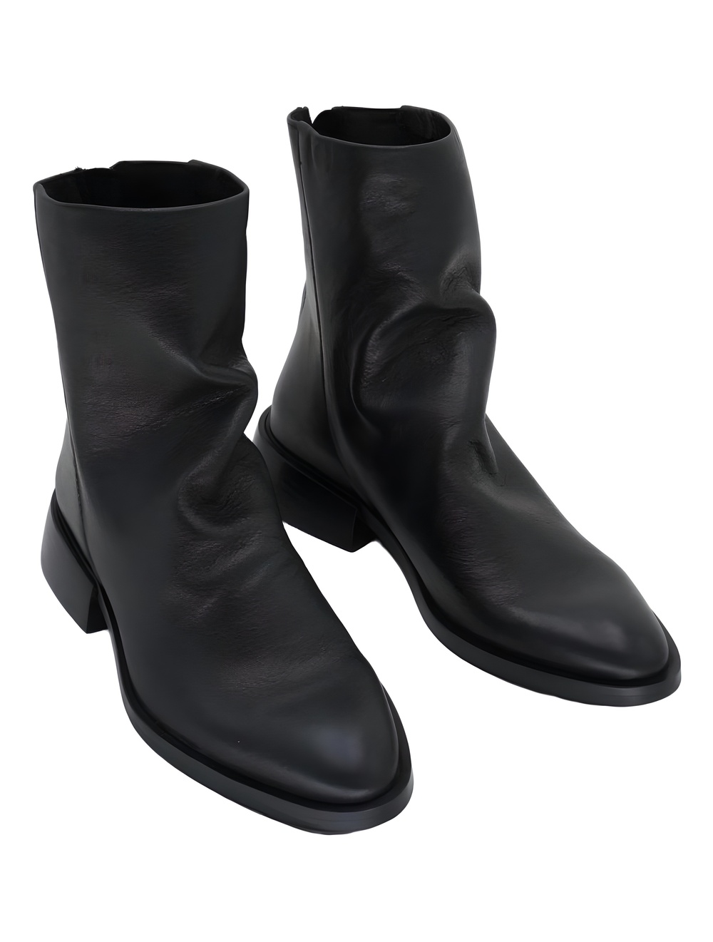Steve Madden Womens Nexie Slouch Black Leather Ankle Boots Size 6M